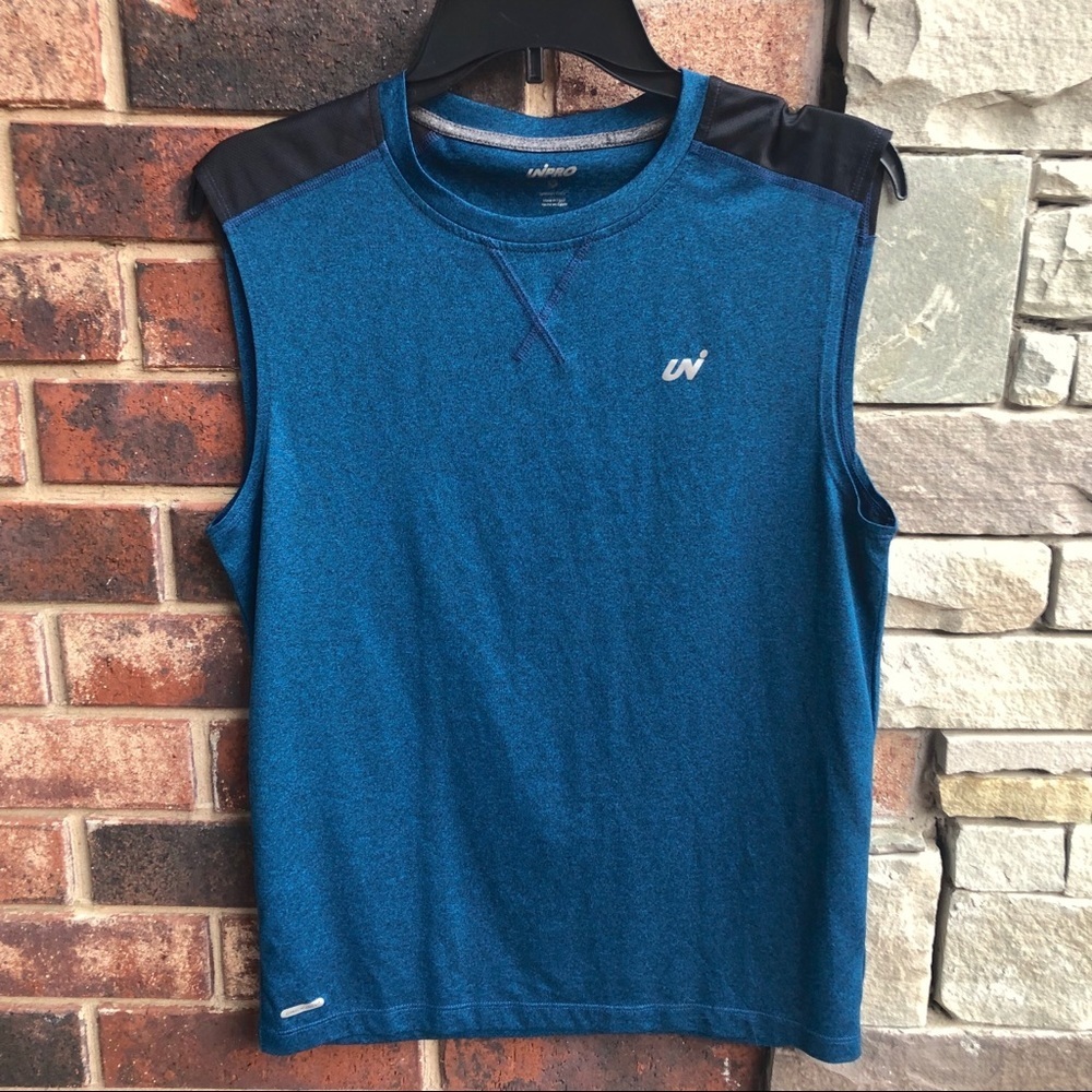 Unipro Teal Black Sleeveless Athletic Shirt Men S